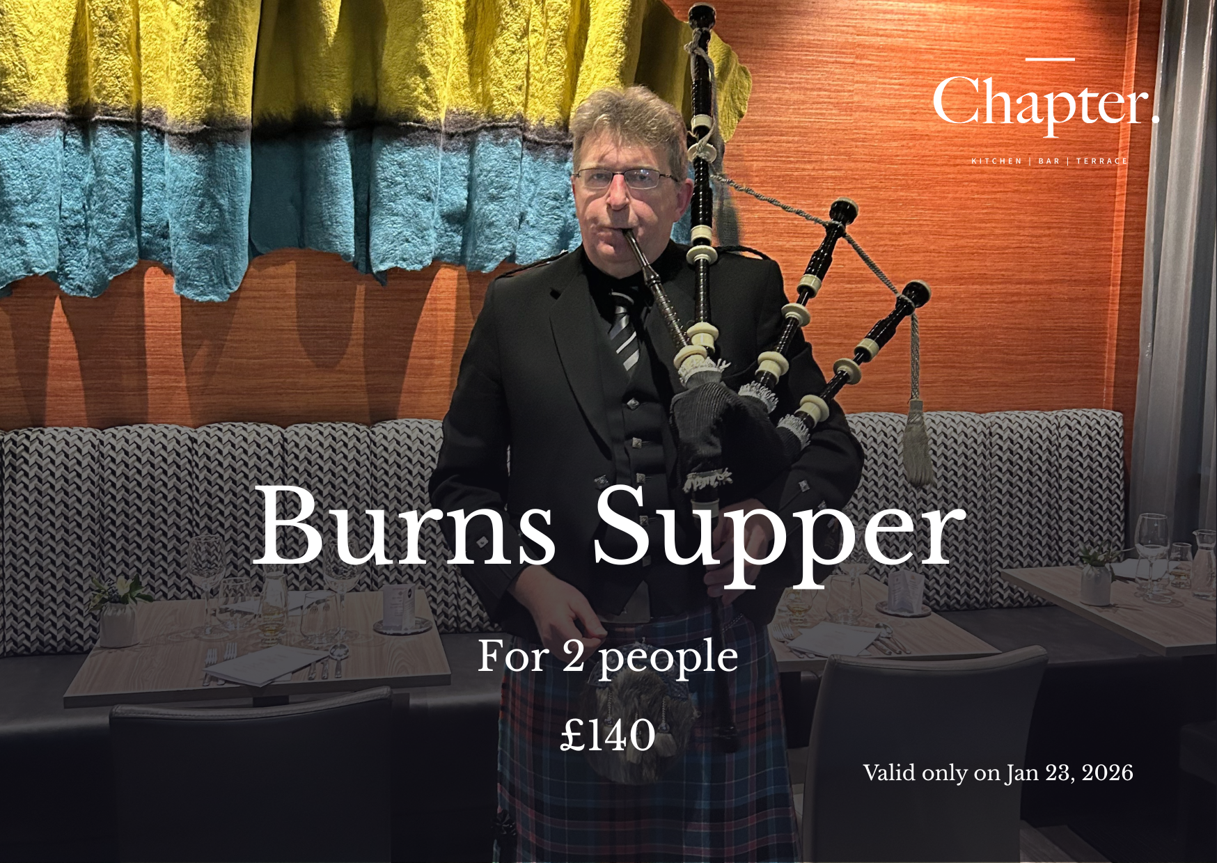 Burns Supper for 2 (£140.00)